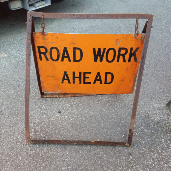 Original American Road Work A-Frame Sign