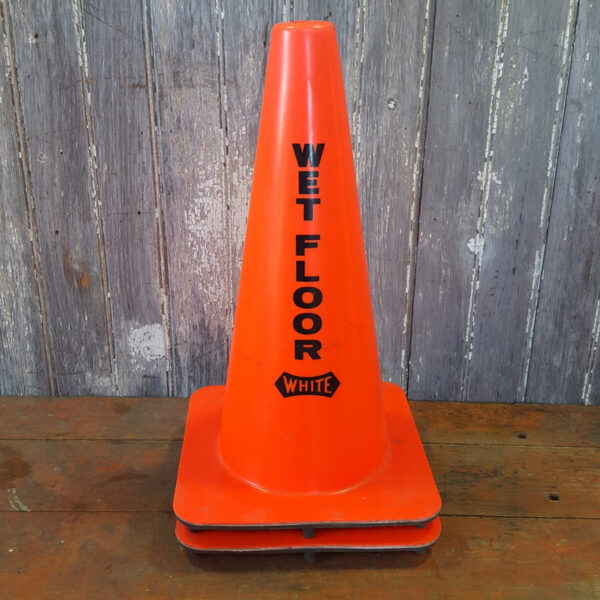 American Orange Wet Floor Cone