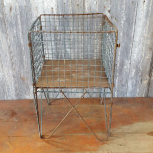 Vintage Shop Display Basket Stand
