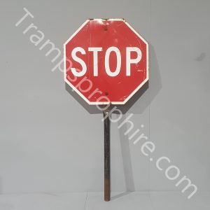Non-Reflective Stop Sign on Pole