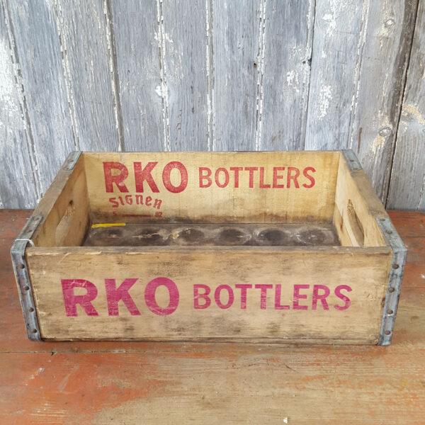 Vintage American Wooden RKO Soda Crate