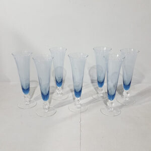 Blue Champagne Flutes