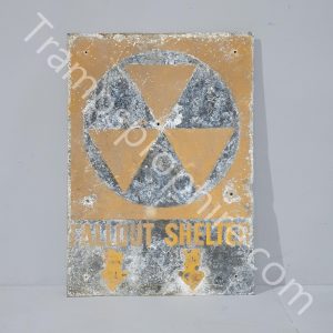 American Fallout Shelter Metal Sign