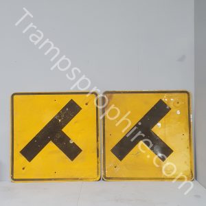 American T Junction Sign