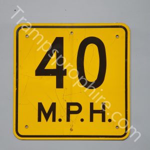 American 40 MPH Sign