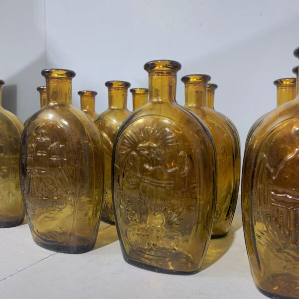 American Amber Glass Wheaton Bottles