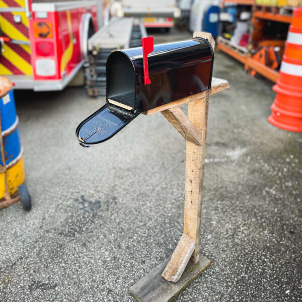 American Black Mailboxes & Stand