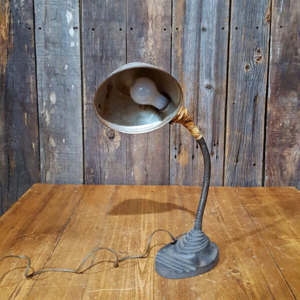 Vintage Metal Gooseneck Lamp