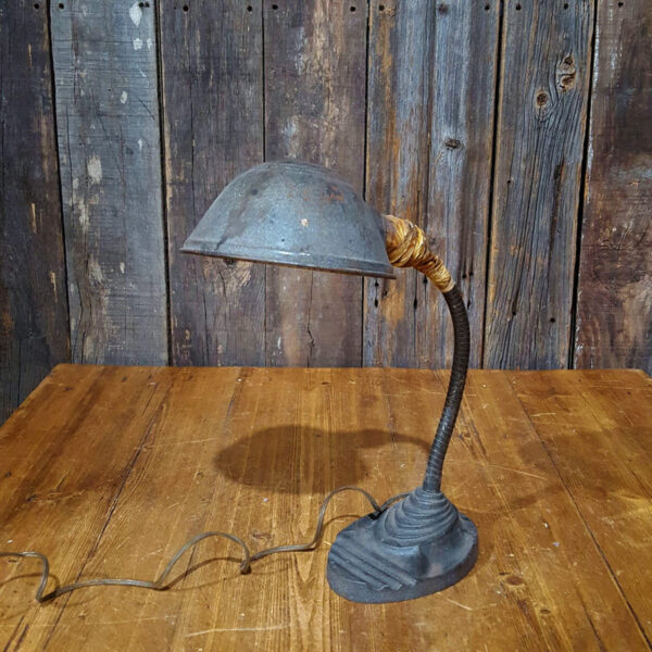 Vintage Metal Gooseneck Lamp