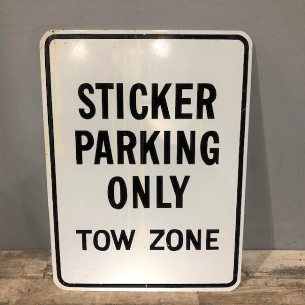 American Sticker Parking Only Sign