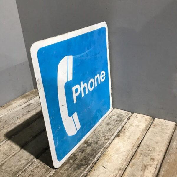 American Pay Phone Flange Sign Small