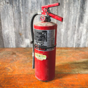 American Red Fire Extinguisher