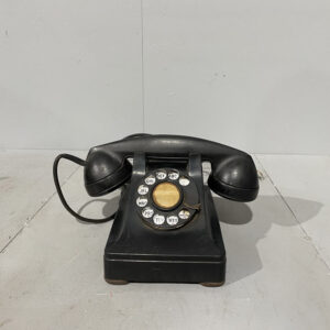 Black Bakelite Rotary Dial Phone