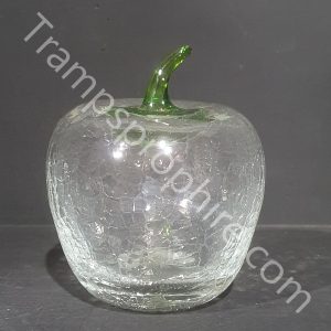 Blenko Crackle Glass Apple