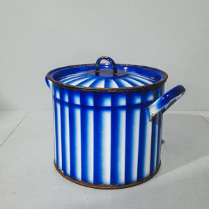 Blue & White Enamel Pot