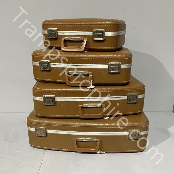 Vintage Tan Suitcases