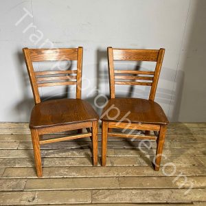 Buckstaff Wooden Bank Chairs