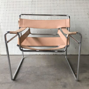Mid Century Bauhaus Style Chrome Chair