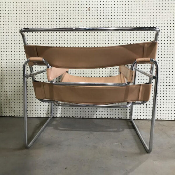 Mid Century Bauhaus Style Chrome Chair