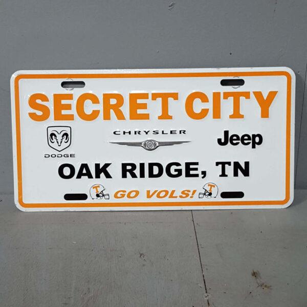Secret City Oak Ridge Plaque