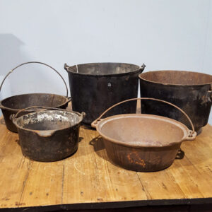 Collection Of Cast Iron Cooking Pots