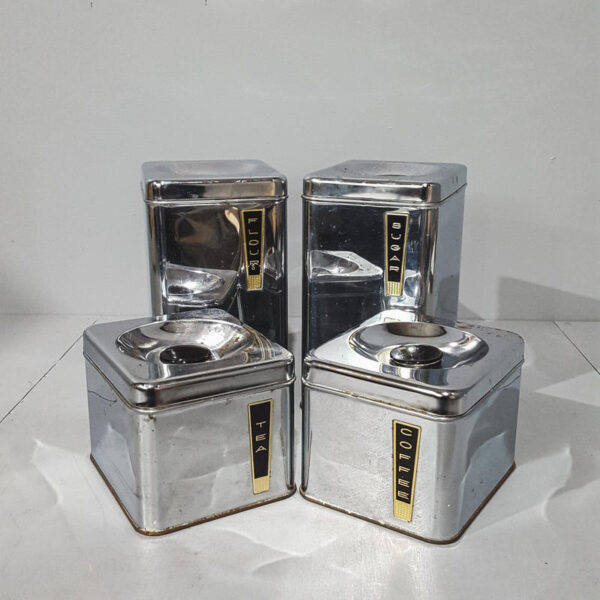 Chrome Kitchen Canisters