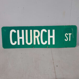 Church Street American Street Sign
