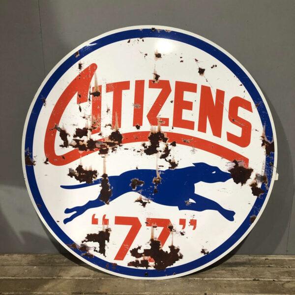 Citizens Gas Oil Vintage Style Sign