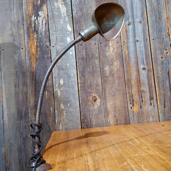 Vintage Clamp On Gooseneck Lamp