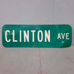 American Clinton Avenue Street Sign