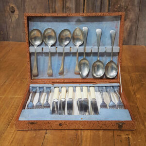 Vintage Cutlery Box and Cutlery