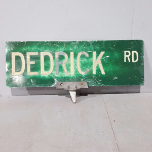 American Dedrick Road Street Sign