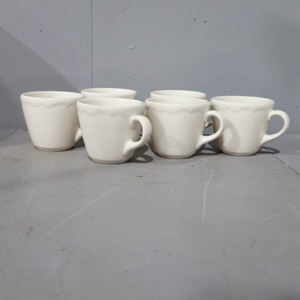 White Diner Coffee Cups