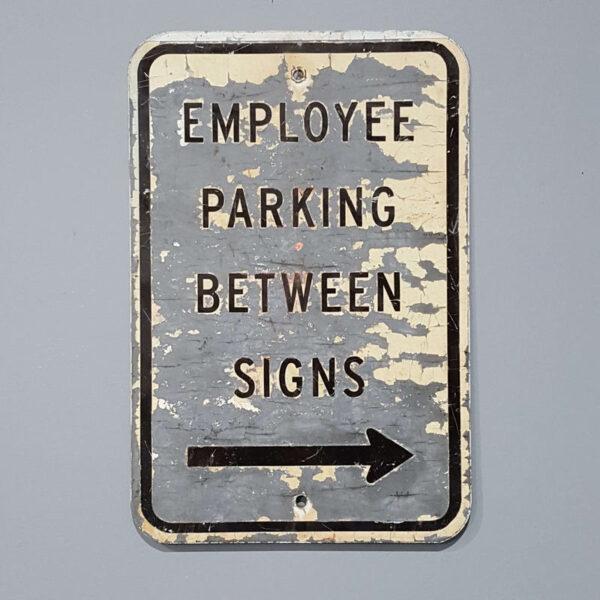 American Employee Parking Sign