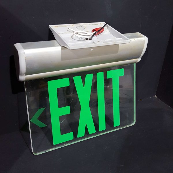 Glass Exit Sign