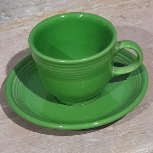 Fiesta Ware Shamrock Cup and Saucer