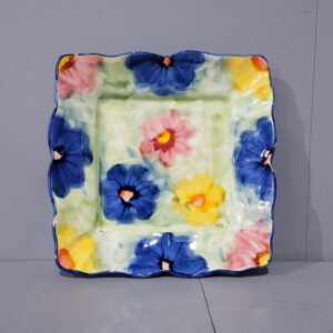 Floral Plate Ceramic