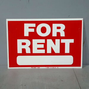 Original For Rent Sign