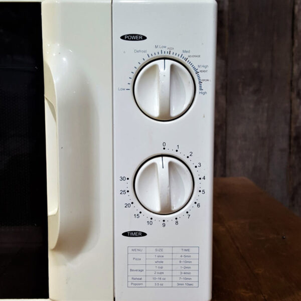 White Countertop Microwave