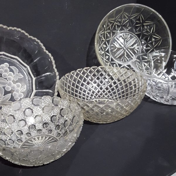 Glass Serving Bowls Assorted