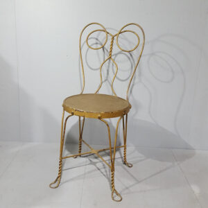 Vintage Gold Ice Cream Parlour Chair
