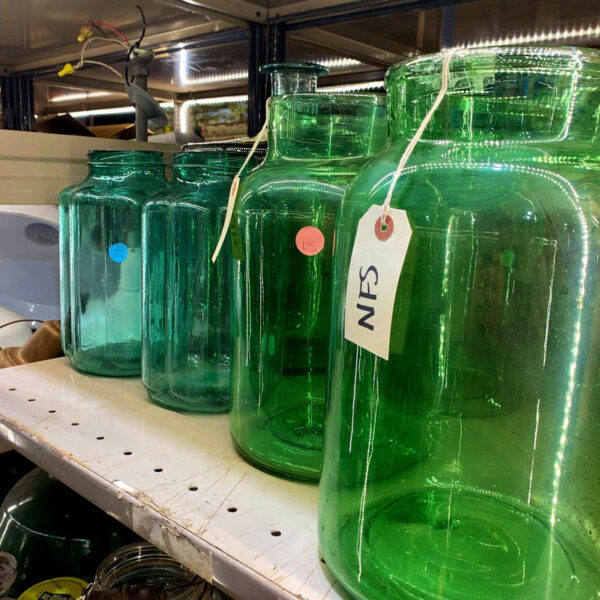 Green Jars Glass