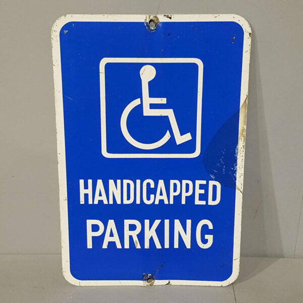 Blue Handicapped Parking Sign