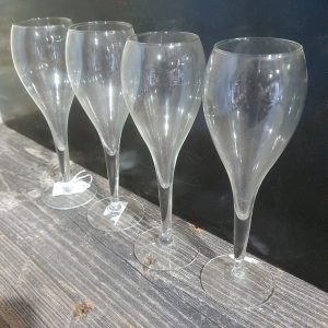 Set 4 Hollowstem Wine Glasses