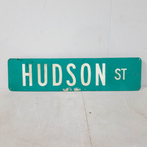 Hudson Street American Street Sign