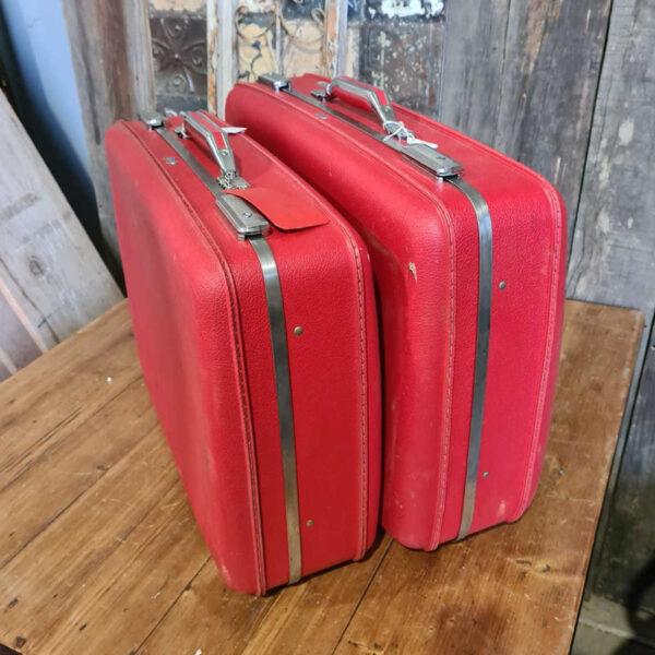 Red American Tourister Suitcases