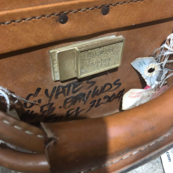 Mid Century Hartmann Suitcase With Labels