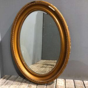 Vintage Oval Gilt Mirror