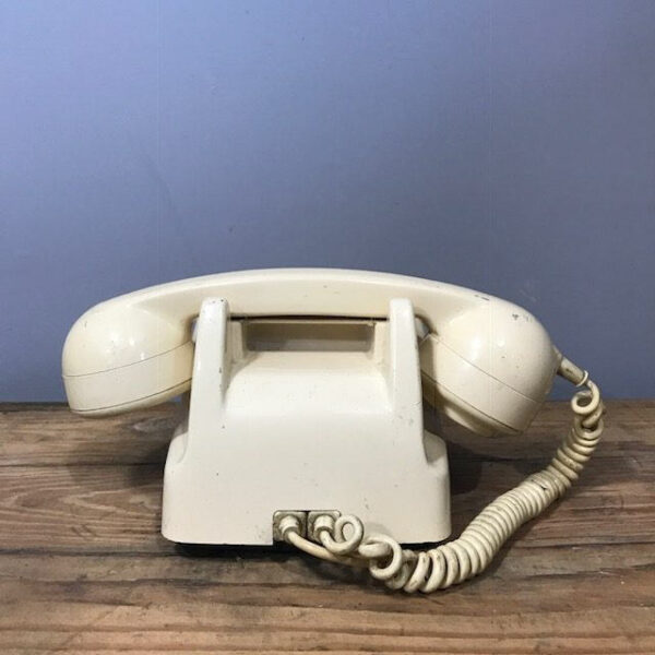Vintage Cream Rotary Telephone