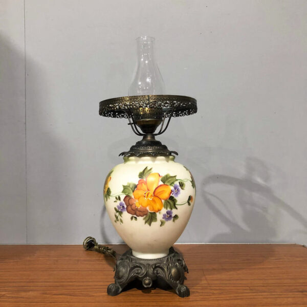 Hand Painted Oil Lamp